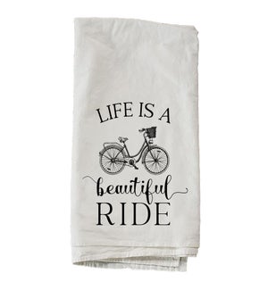 Life Is A Beautiful Ride Towel